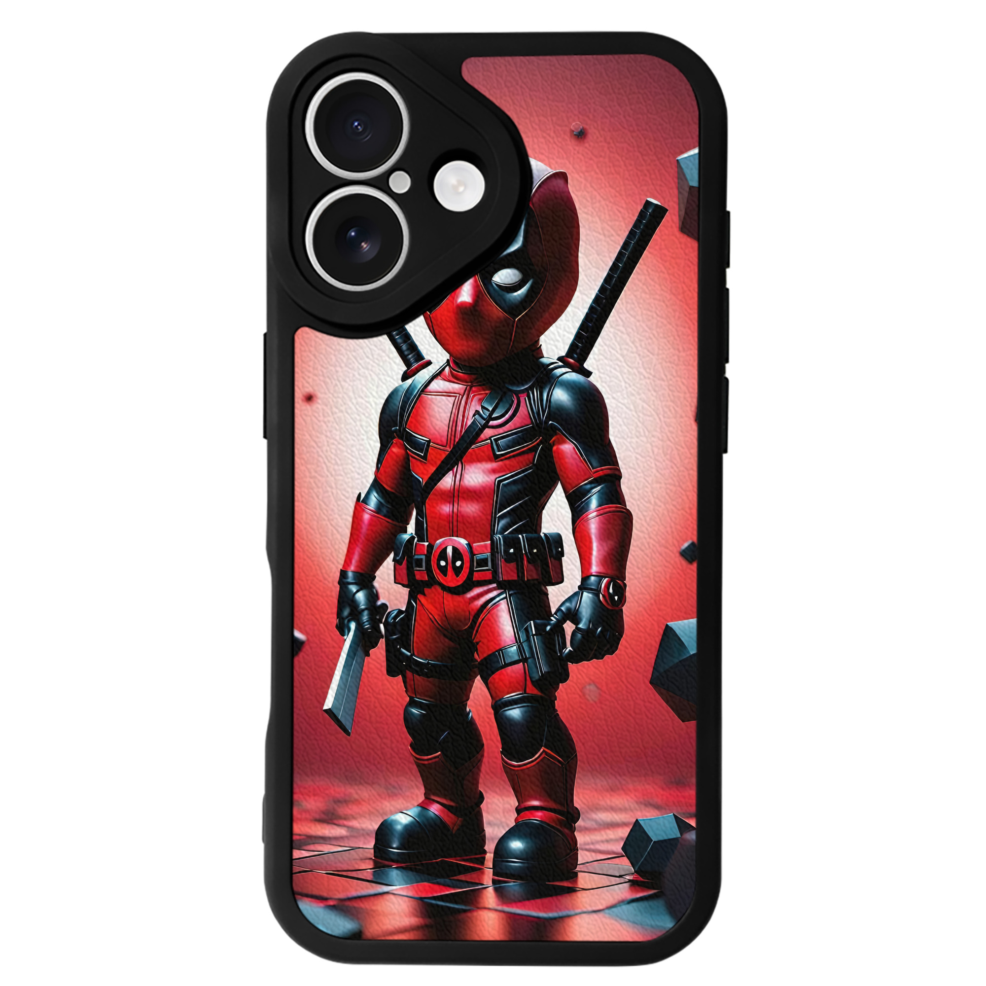 Deadpool デッドプール 【iPhone 16シリーズ対応】シリコンスマホケース（レザー調） 材質：シリコン